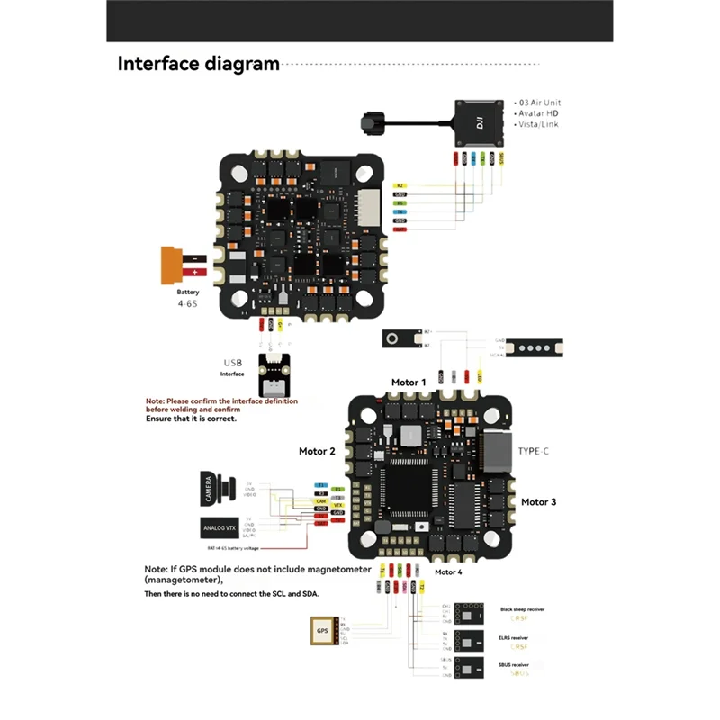 ABFN-F7 40A AIO وحدة تحكم في الطيران ESC لوحة متكاملة 4 ~ 6S ICM42688P مع بالوعة الحرارة ل FPV سباق الطائرات بدون طيار عبور الطائرات