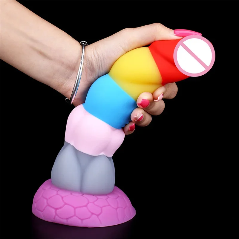 Dido-vibrador anal con iconos líquidos para mujer, Juguetes sexuales con led de agua para pareja, tienda de sexo, cosas novedosas, largo, dil, xxl