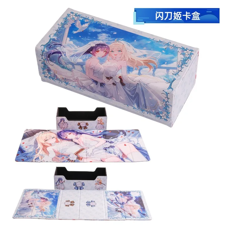 Yu-Gi-Oh! Sky Striker Ace Card Box Lovely Labrynth of The Silver Castle Large-capacity Magnetic Card Storage Box Can Hold 500+