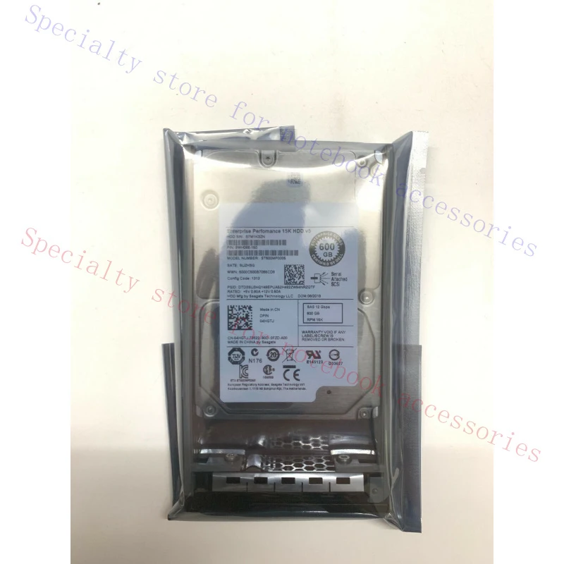 

R+ For Dell 4HGTJ 04HGTJ ST600MP0005 600GB 12G 15K 2.5'' SAS Hard Drive With Tray