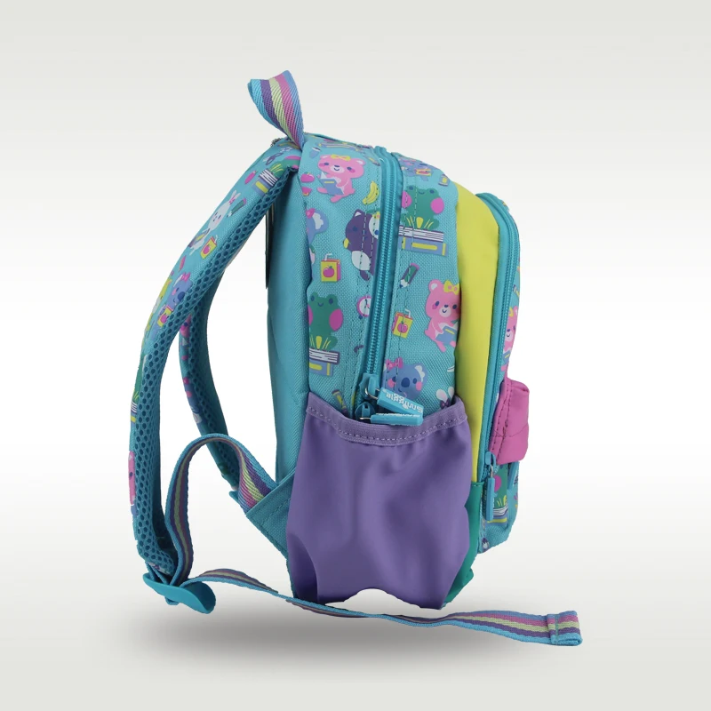 حقيبة مدرسية للأطفال حقيبة كتف للأطفال البنات Green Rabbit kawaii1-4 سنوات 11 بوصة