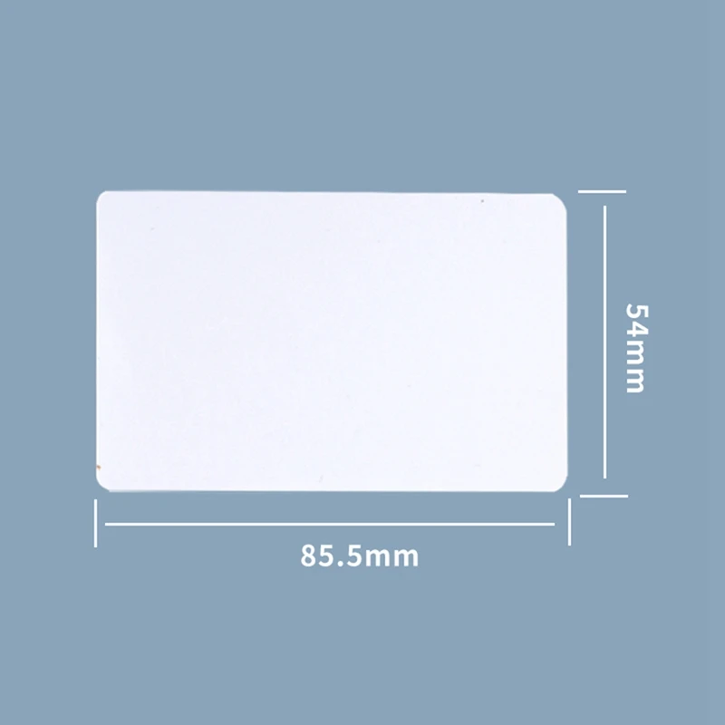 100 PCS UHF 860-960Mhz Long Read Range White Card Passive UHF RFID PVC Card Electronic Accessories For Access Management