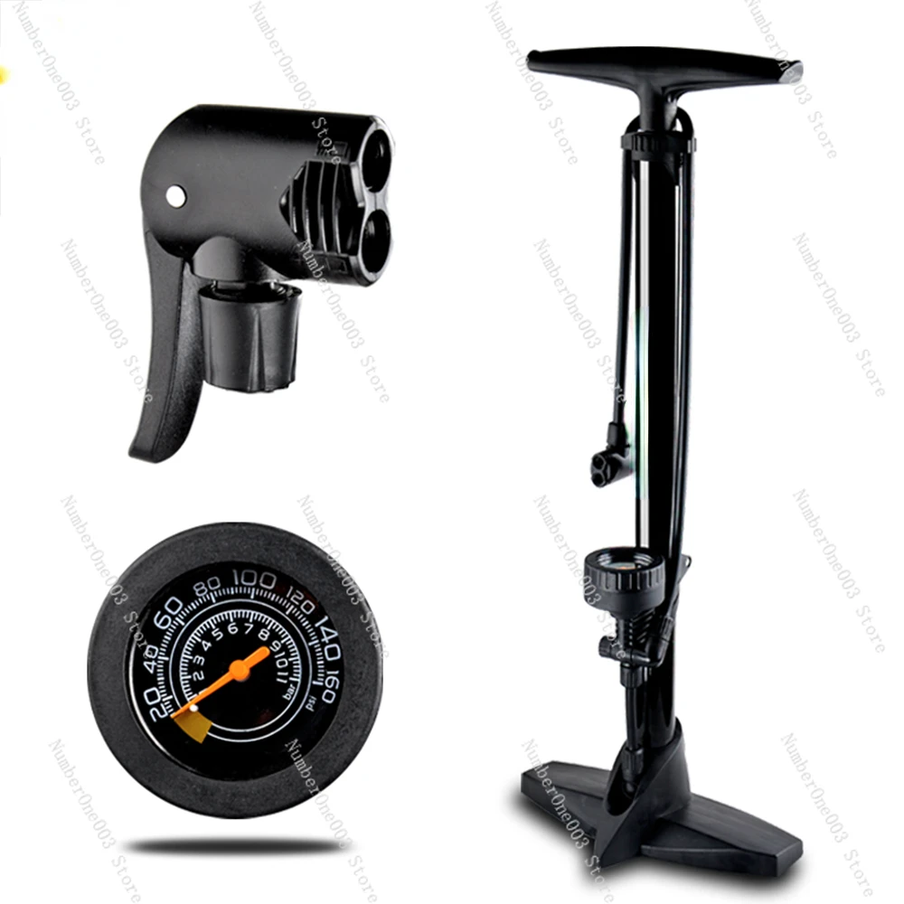 

Bicycle Accessories 160 High Pressure Bike Air Pump Portable Cycle Inflator Floor Pump for Bike Tires