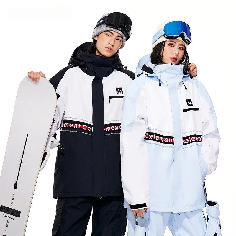 

Couples Snow Jackets 2025 Winter Loose Skiing Jackets Men Windproof Outdoor Ski Clothing Women Waterproof Sports Snowboard Coats