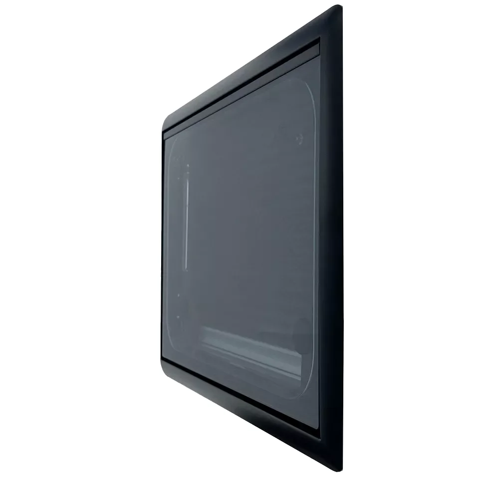 

Modern Framed Window with Aluminum+ABS+Acrylic Pleated Blind and Fly Screen for Caravan RV Camper Van and Motorhome Custom Sizes