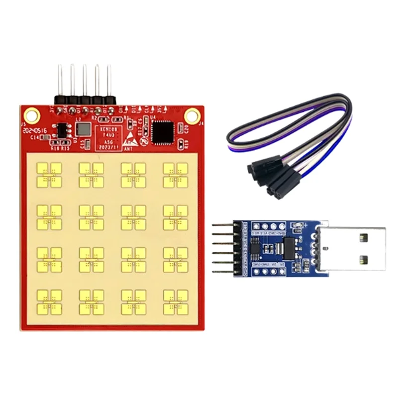 

3CGRO-24G Модуль радарного датчика обнаружения уровня жидкости LD2413 Бесконтактный высокоточный модуль датчика дальности Радарный модуль