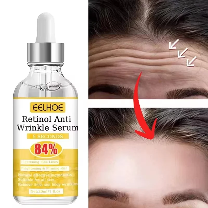 Retinol Wrinkle Remover Face Serum Instant Lifting Firming Anti Aging Fade Fine Lines Whitening Moisturizing Korean Skin Care