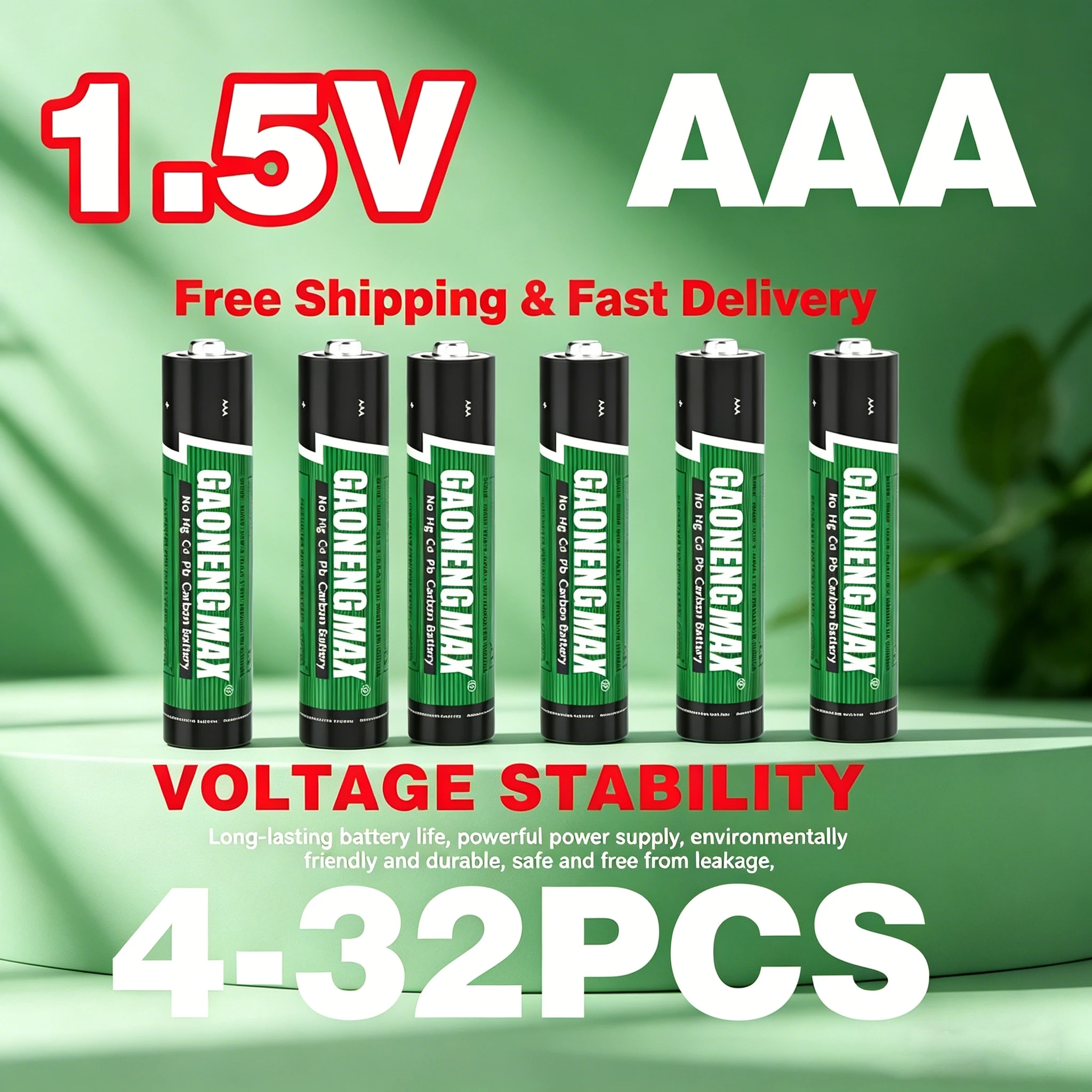 

4-32PCS AAA Battery 1.5V R03 Heavy Duty Carbon Zinc Batteries for Remote Control Car Toy Mouse Clock Triple A Dry Cell