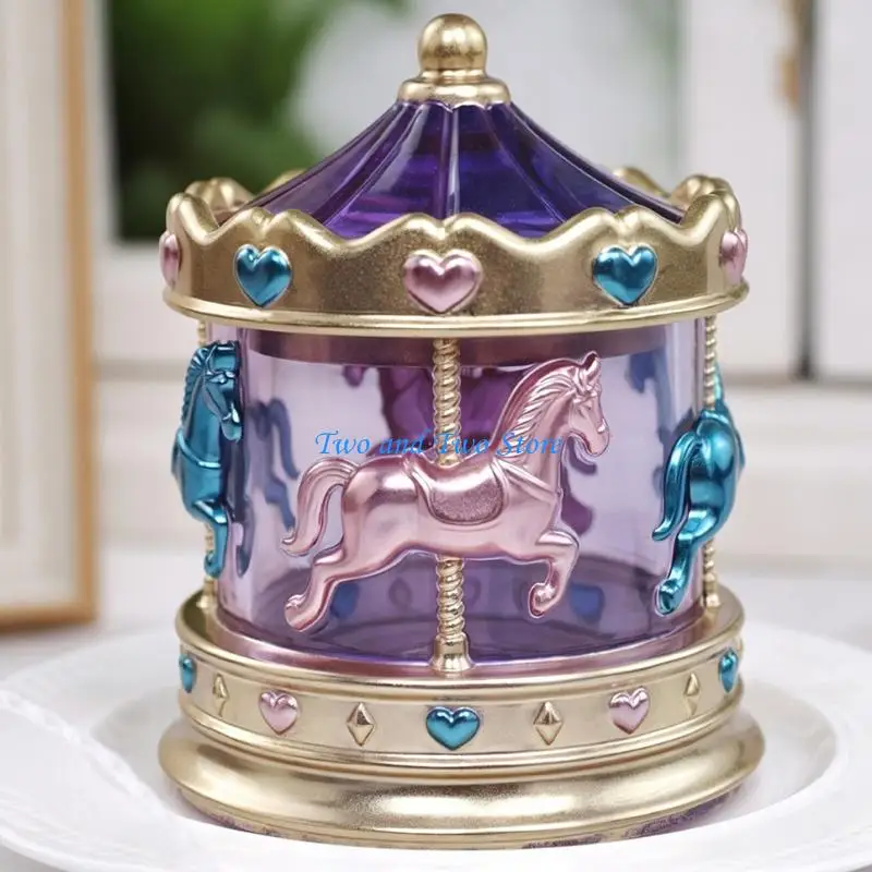 HX6F Two-Piece Silicone Carousel Mold for Box, Cup, and Small Craft Builds