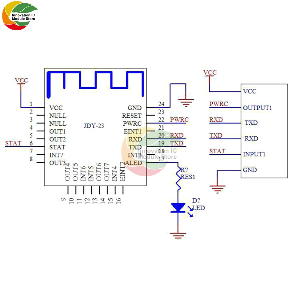 JDY-23 Bluetooth 5.0 Module BLE5.0 Bluetooth Transparent Transmission CC2541