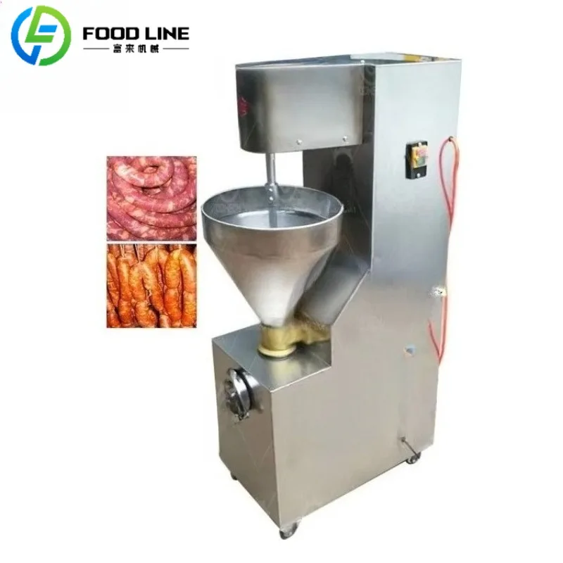

Commercial Industrial Hungarian Smoked Chicken Chorizo Hot Dog Filler Sausage Stuffer Filling Making Machine