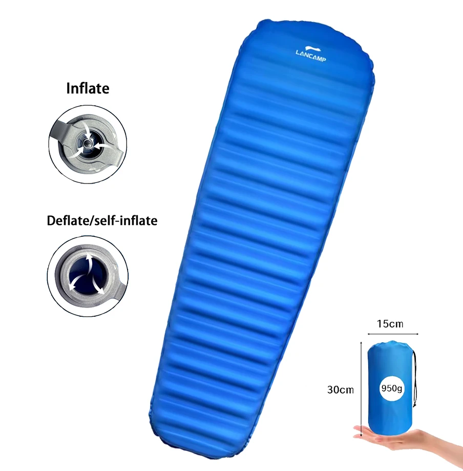 Camping Inflatable Mattress Mummy Shape Self-Inflating Camping Mat  Comfort TPU Sleeping Pad for Camping