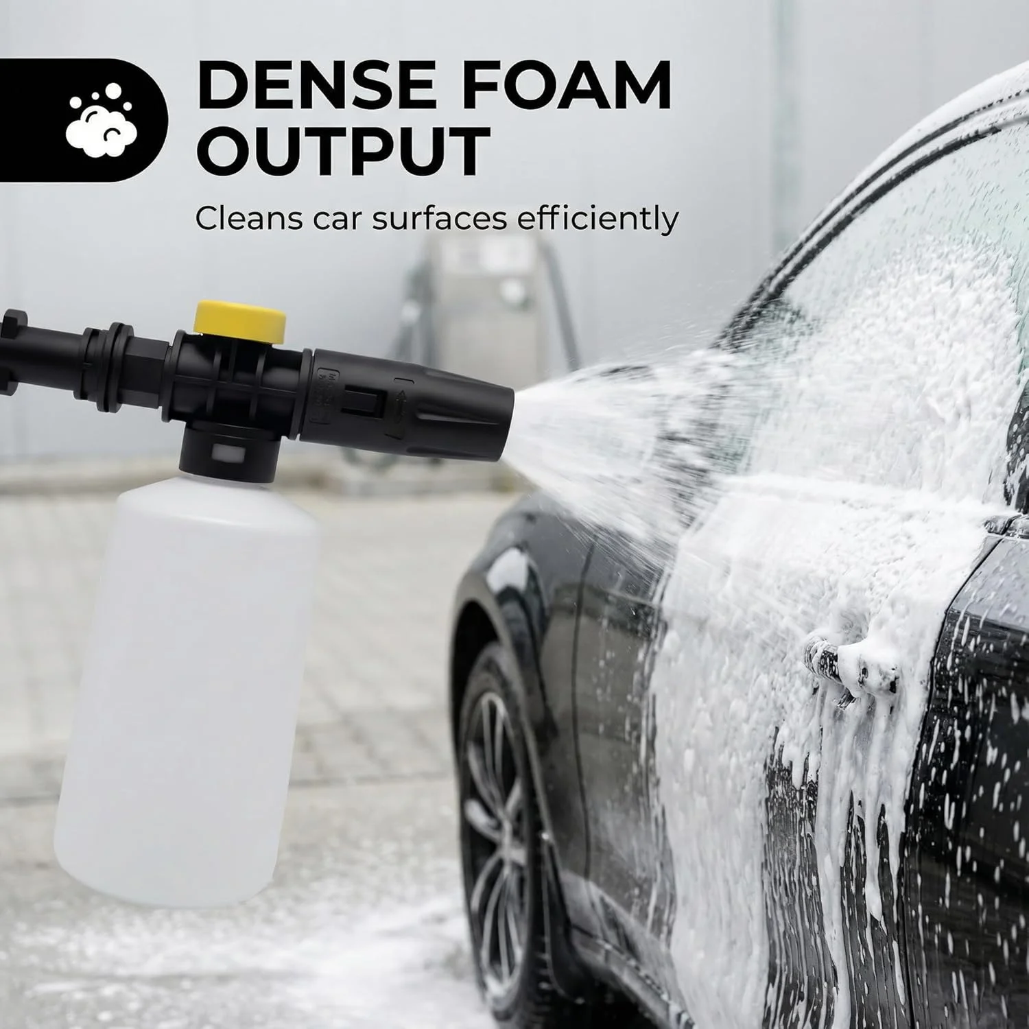 Foam Cannon, Compatible with Karcher K2-K7 Pressure Washers, Adjustable Spray Nozzle, for Cars, RVs, Garden Furniture, Patios