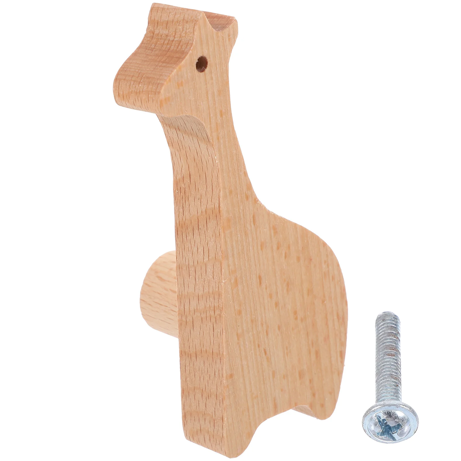 

Giraffe Shaped Knob Cute Animal Furniture Wood Pull Handles Closet Door Dresser Kitchen Cabinet Cupboard knobs