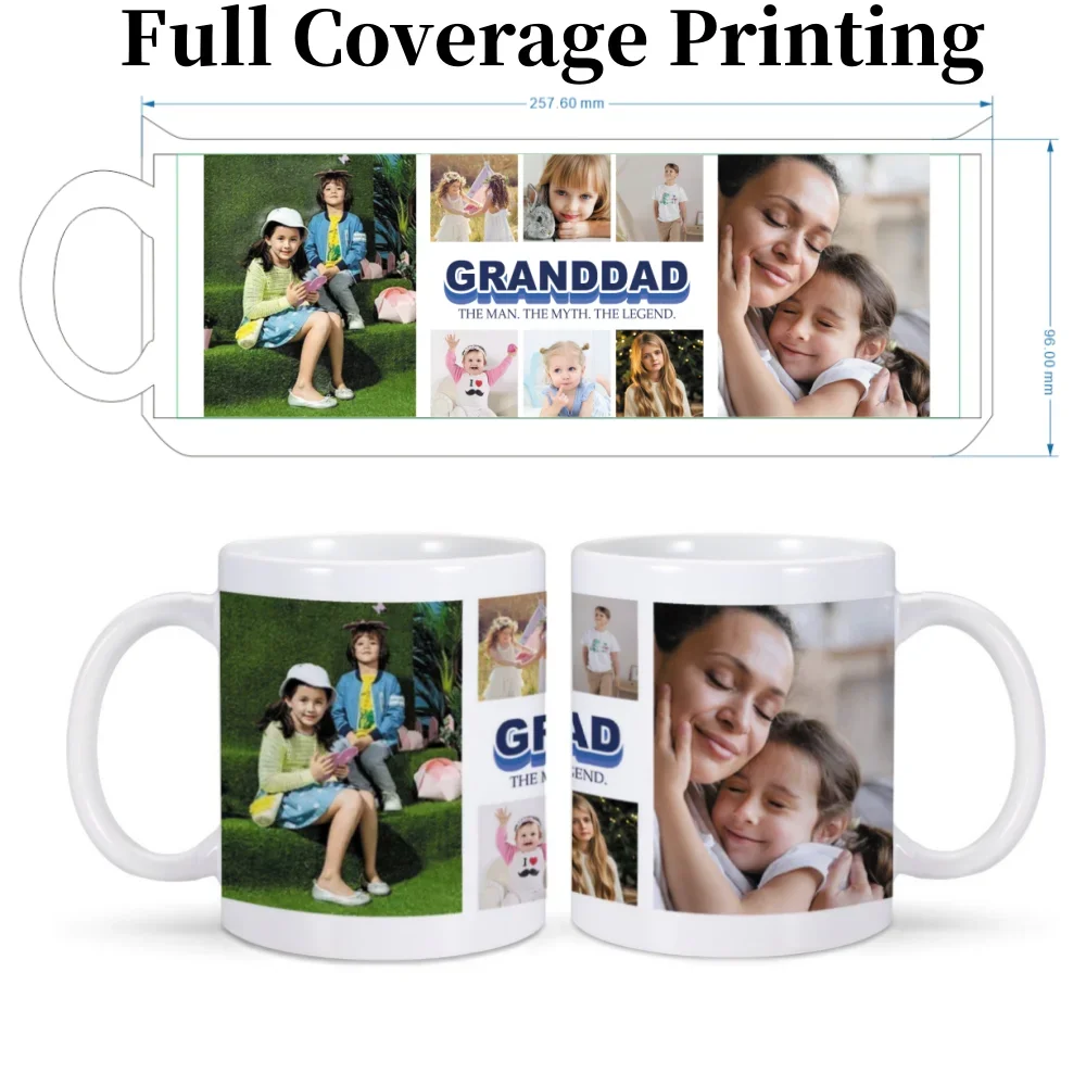 Personalized Photo Coffee Mug Gift for Grandparent from Son Daughter Coffee Mug Custom Photo Mugs Ceramic Coffee Mug Both Sides