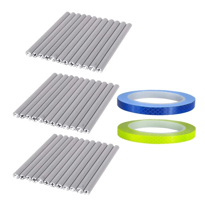 

36Pcs Cycling Reflectors and Reflective Warning Strips Stickers