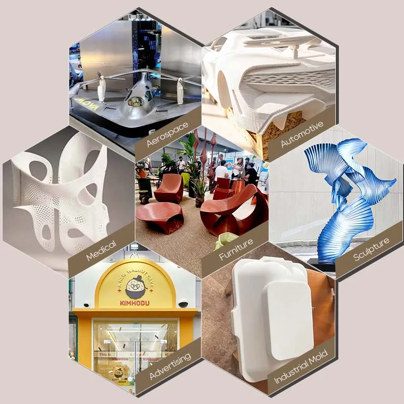 Heavy Industrial 3d Printer 1000*1400*1000mm Large Size High Speed 3d Model Statues Printer Aluminum Frame 500mm/s - view 5