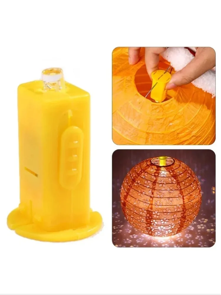 10x Laterne, LED-Licht, batteriebetrieben, Papierlaterne, kleine Kerze, flacher Kopf, bunte Astigmatismuslampe, Geburtstagsparty-Dekoration