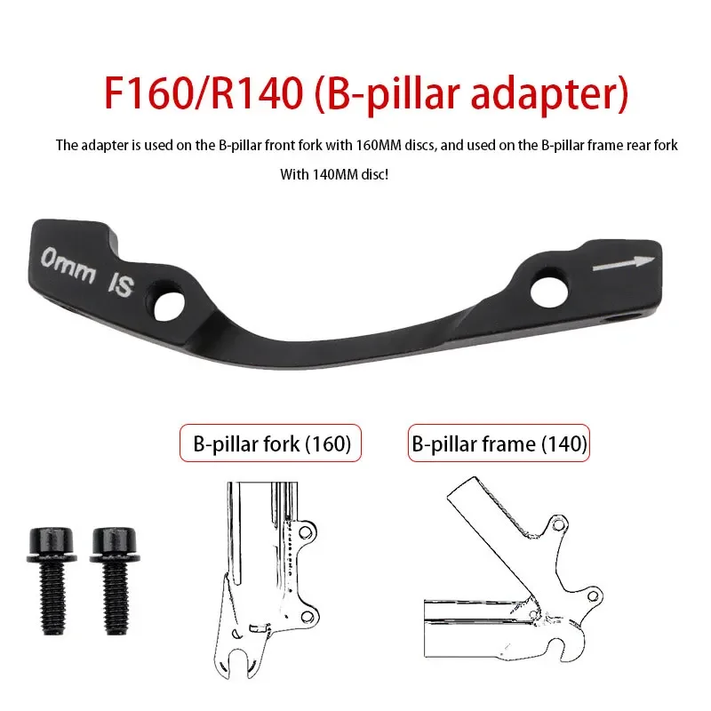 NEW MTB Bike Disc Converter Ultralight Brake Bracket Front Fork A/B To PM A Disc Brake Mount Adapter for Rotor 203 180 160 Mm