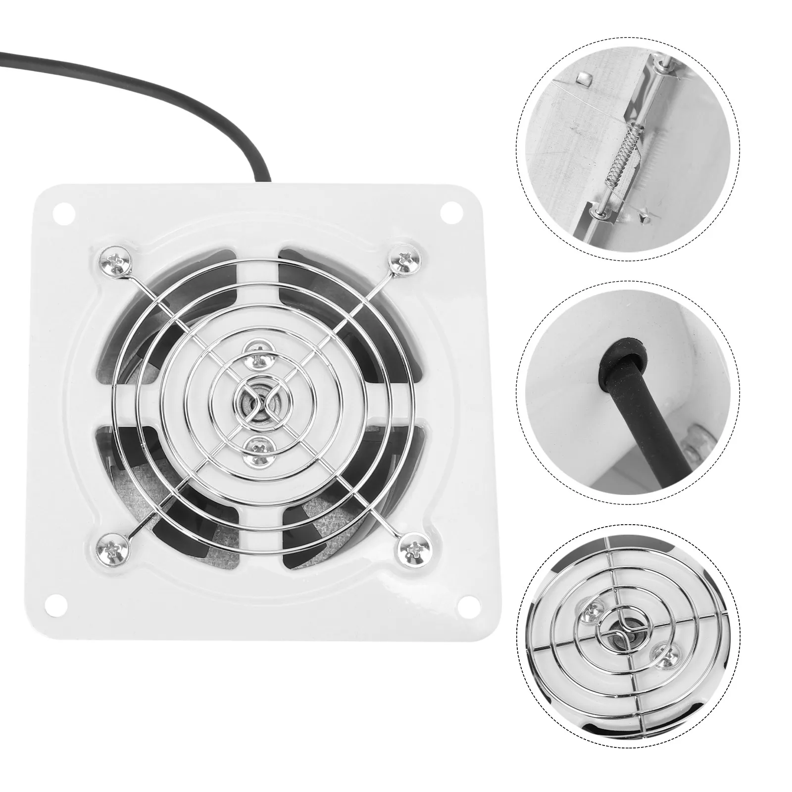 

4-дюймовый настенный вентилятор: мощная система вентиляции, низкий уровень шума, идеально подходит для вытяжки воздуха на кухне, в туалете и ванной комнате.