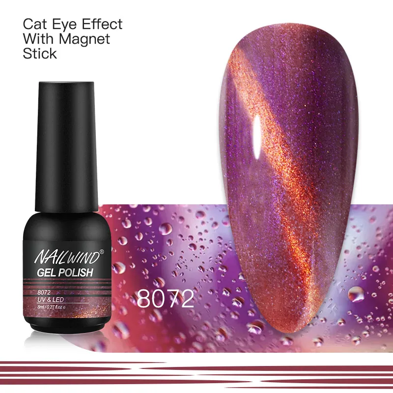 NAILWIND Glitter Cat Eye Series esmalte de uñas en Gel suministros de uñas semipermanente arte de uñas UV Arco Iris capa Base superior esmalte de uñas en Gel