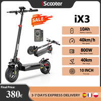 iScooter iX3 Electric Scooter 48V10Ah 800W  Range 30-40km Speed 40km/h 10inch Off-Road Tire Folding Electric Scooters With APP