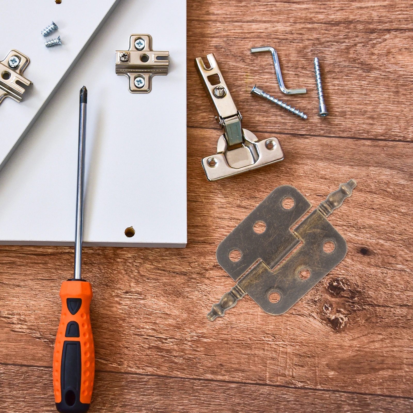 

10Pcs Iron Hinges Vintage Door Hardware Decorative Hinges for Cabinet Doors Drawers Vintage Door Hardware