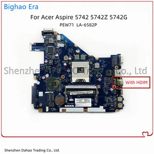 للوحة الأم للكمبيوتر المحمول Acer Aspire 5742 5742ZG 5733 5733Z PEW71 LA-6582P مع مجموعة شرائح HM55 A DDR3 MB. RJW02.001 اختبار كامل 100٪ أعلى 6 مبيعات للوحات الأم أيسر - رقم 4