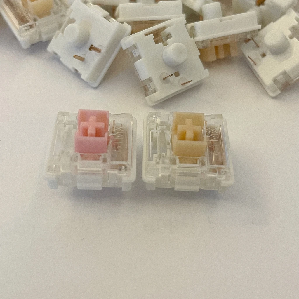 

OUTEMU OTM Low Profile Silent Switch for Ultra-thin Mechanical Keyboard Pink Yellow 3pin Linear Tactile Mute Switch Redragon Kit