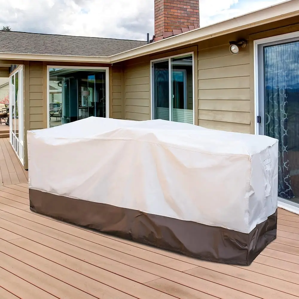 

Patio Furniture Set Cover Outdoor Sectional Sofa Set Cover Outdoor Sofa And Ottomans Cover Waterproof Furniture Covers, 78"" L