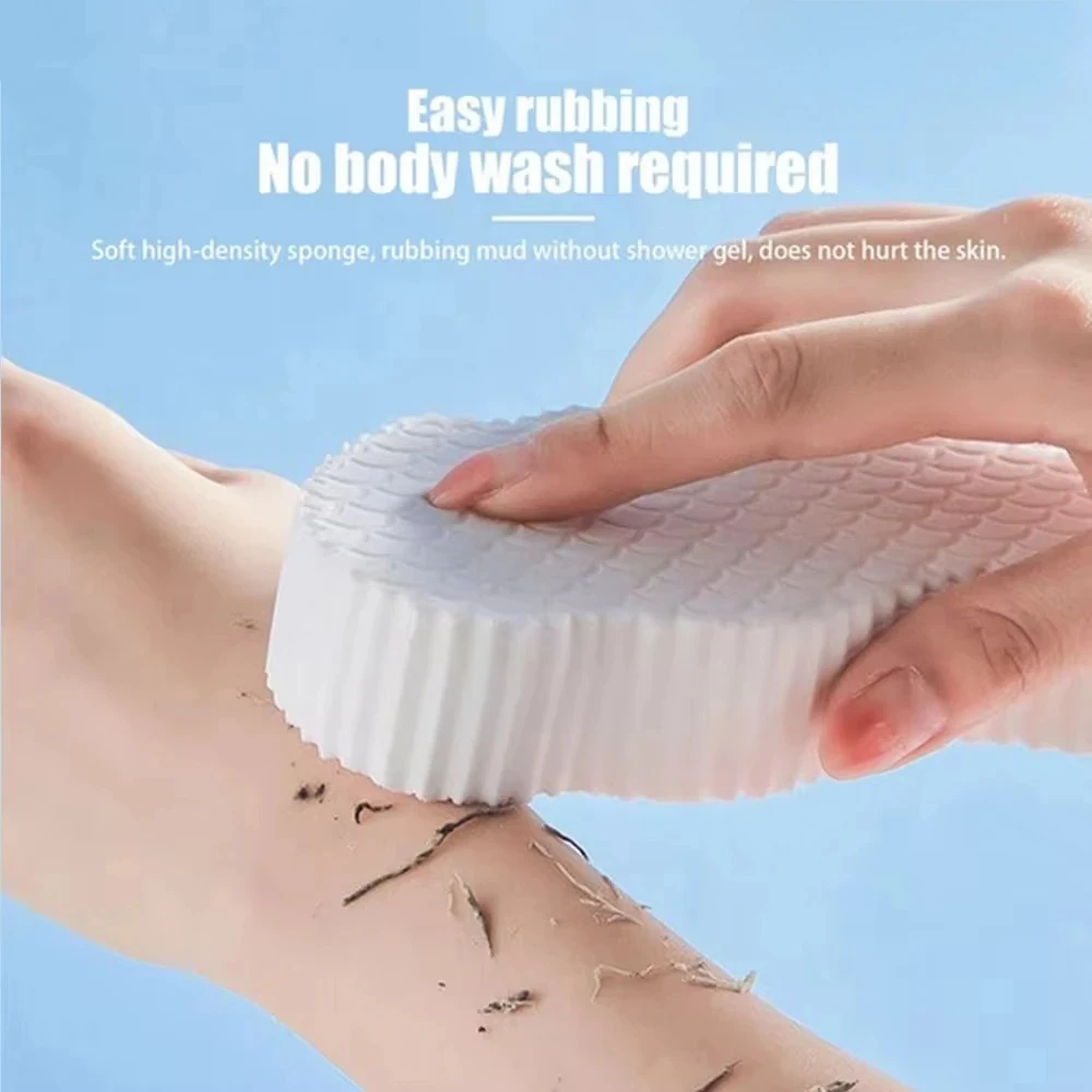 Kids Magic Bath Sponge 3D Exfoliating Brush for Gentle Dead Skin Removal - Baby Body Scrubber & Massage Cleaning Tool