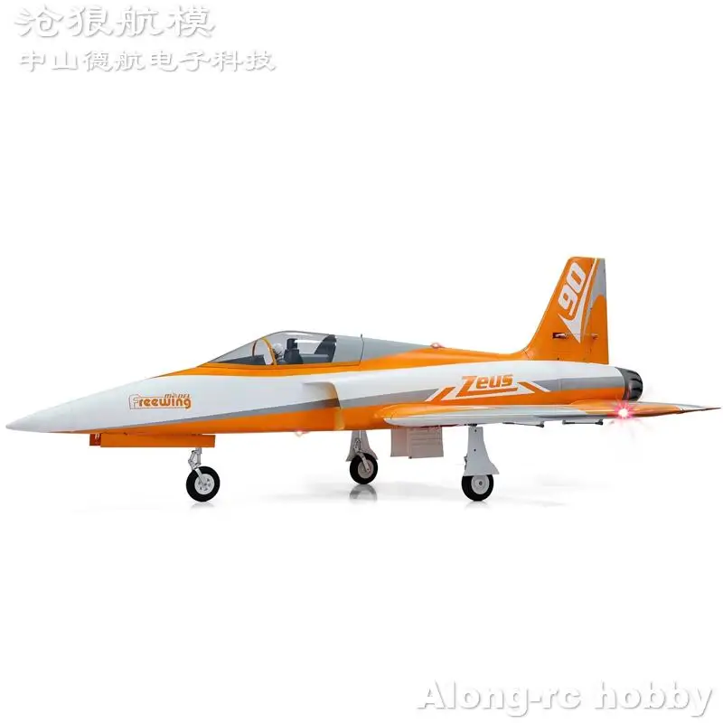 Freewing 90mm EDF Jet RC Plane  Orange Zeus 6s or 8s PNP or Kit+Servo Retractable Landing Gear Sport Aircraft RC Models