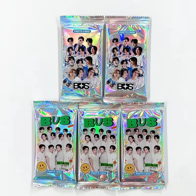 

3/5 Packs Thai Boy Group BUS Holographic Photo Cards - Thailand Idol LOMO Collectible Cards Perfect Gift For Fans