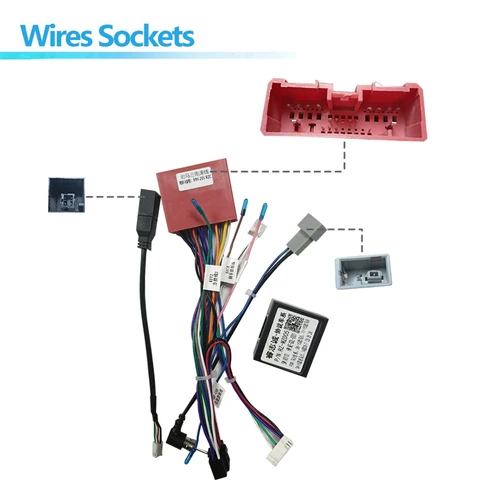 Imagen 2 del producto Decodificador de caja Canbus de radio de coche android para Mazda 3 5 6 8 cx-7 conector de Cable de alimentación de enchufe de arnés de cableado de 16 pines