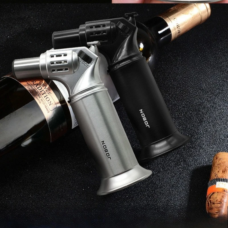 

Jobon Super Powerful Flame Kitchen Lighter Windproof Straight Torch Blue Flame Refillable Butane Lighters for Outdoor BBQ Baking