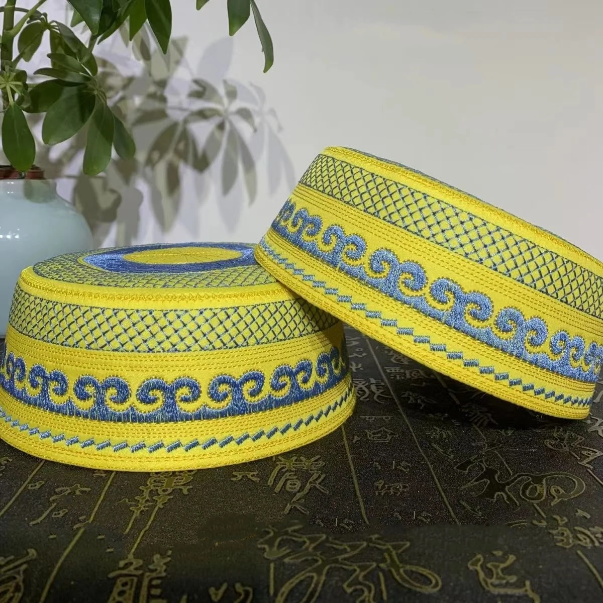 Gorros musulmanes para niños, gorro de oración Kufi islámico, Hijab islámico, turbante judío de Arabia Saudita, regalo bordado