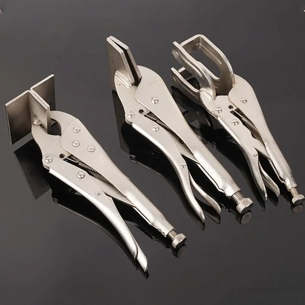 

U-Shaped Jaw Welding Clamp Pliers High Hardness Heavy-duty Flat Nose Pliers Adjustable Fixed Clamp Locking Pliers