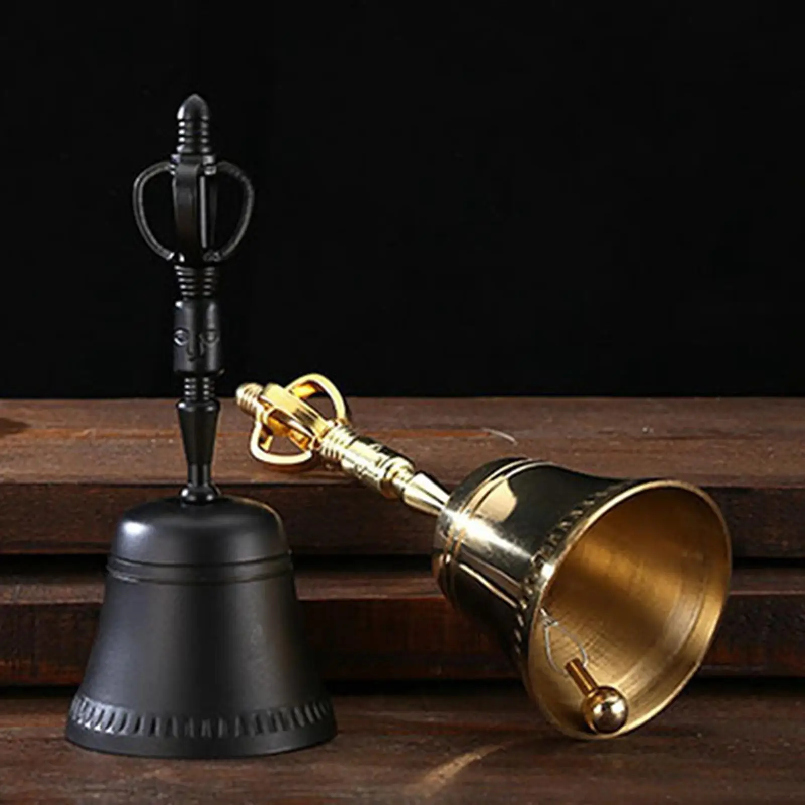 Small Metal Bell for Meditation and Yoga Tibetan Bell Pure Copper Handbell Multi Purpose Clear Sound Buddhist Temple Decor