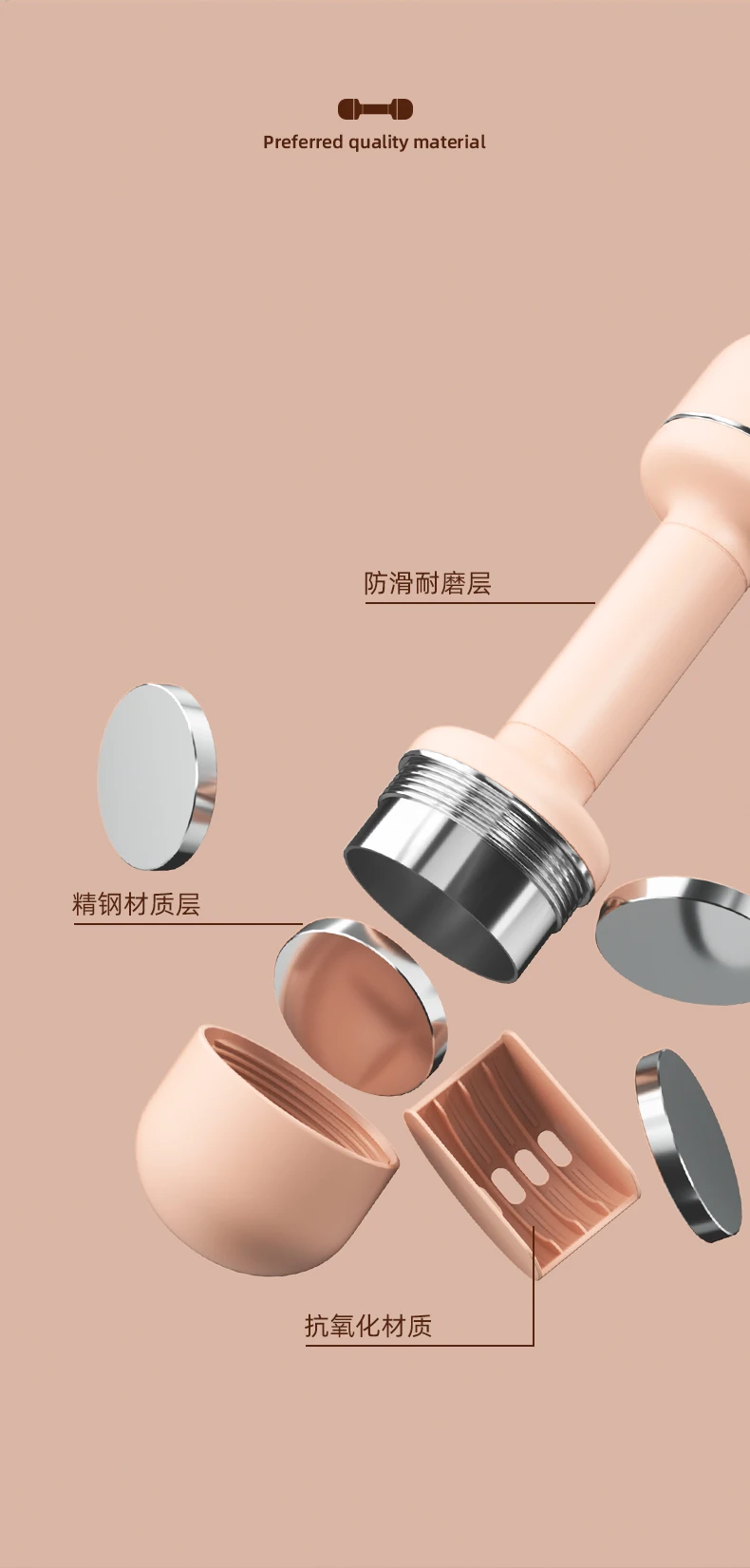 New Arrival Detachable Lady Mini Adjustable Portable Dumbbell