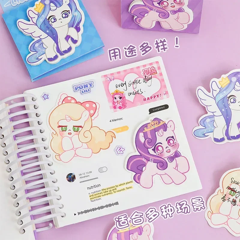 30PCS Can Stand Up Note Paper Portable Message Student Cute Note Message Paper Hand Account Base