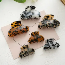 High Quality TortoiseShell Acrylic Acetic Acid Hair Claw Clips Korean Fashion Big Size Custom Hair Accessories