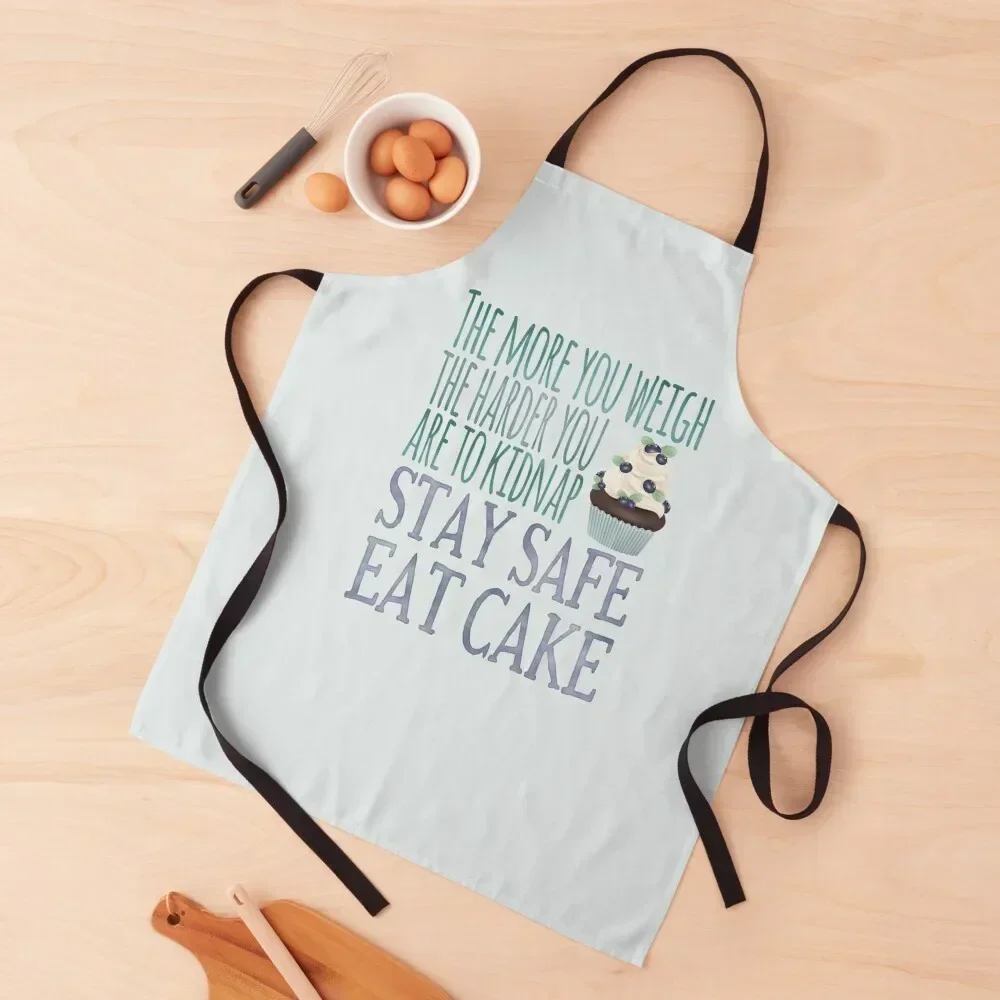 Stay Safe Eat Cake Apron home women Things For Home And Kitchen kitchen and home Household Items Kitchen Apron