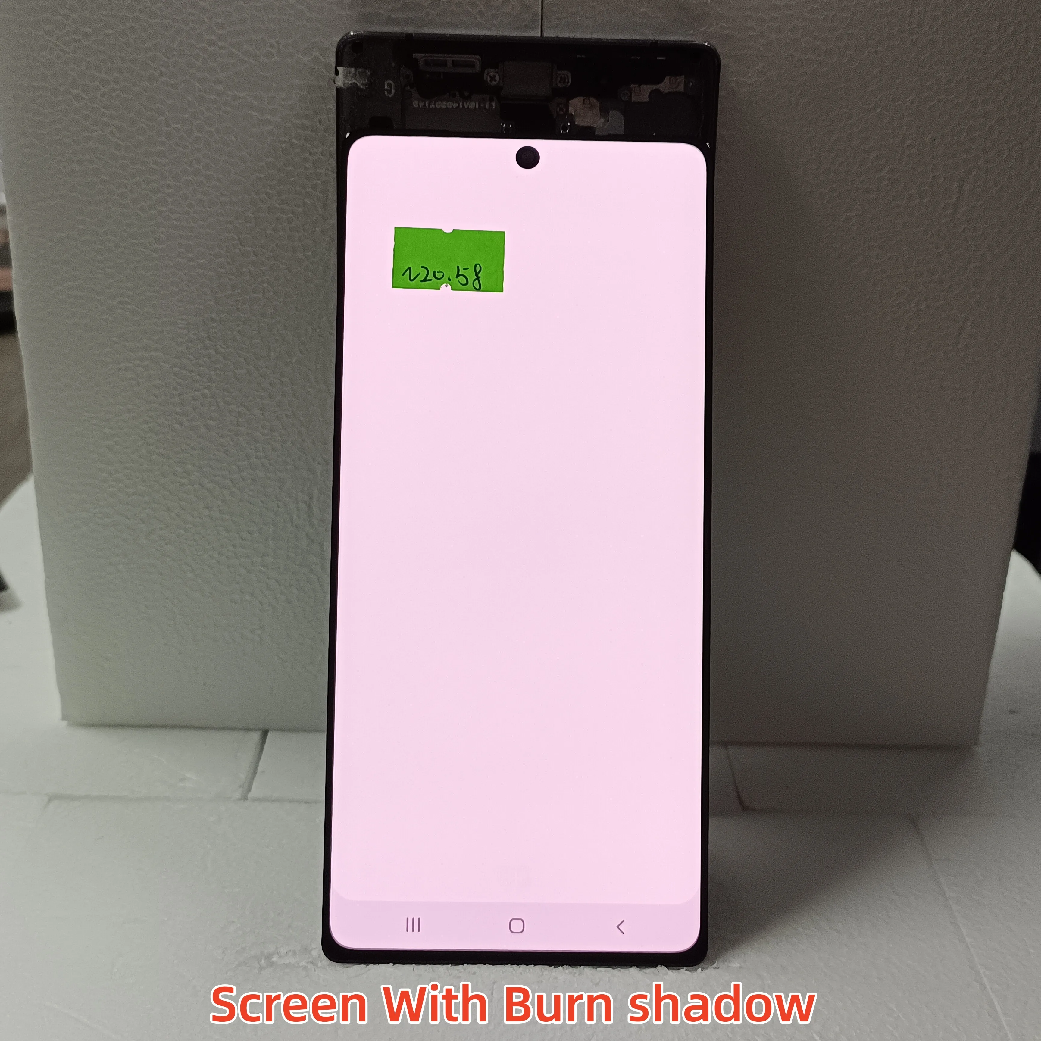 Super AMOLED 6.7\'\' For Samsung Galaxy Note 20 N980 N980F Display LCD Touch Screen Digitizer Repair Parts No Frame Burn Shadow