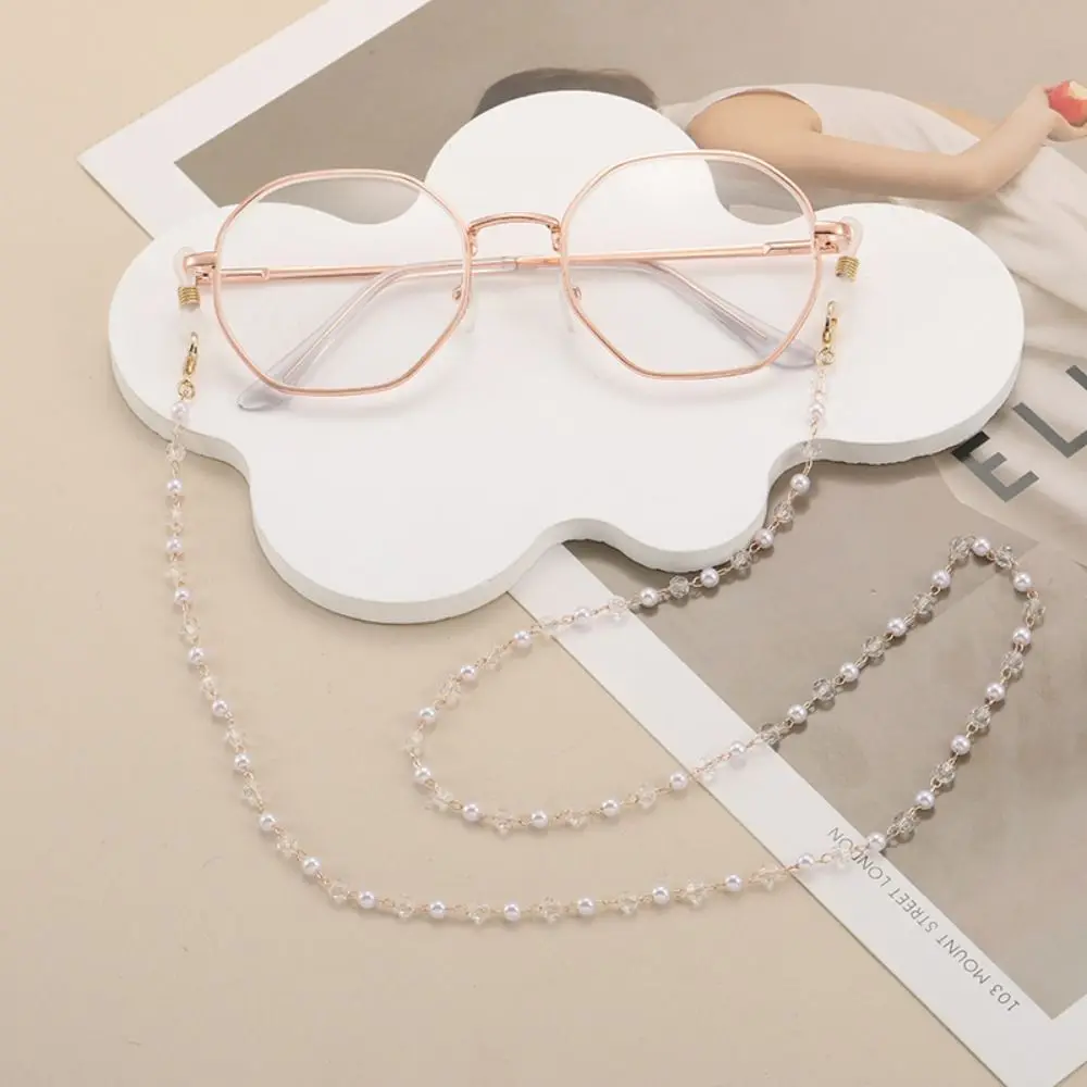 Jewelry Vintage Beads Glasses Chain Bohemian Elegant Crystal Glasses Chain Lanyard Copper Mask Chain Women