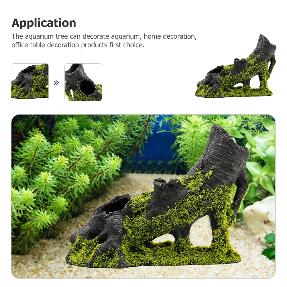 Branch Landscaping Decoration Desktop Fish Tank Tree Trunk Resin Realistic Aquarium