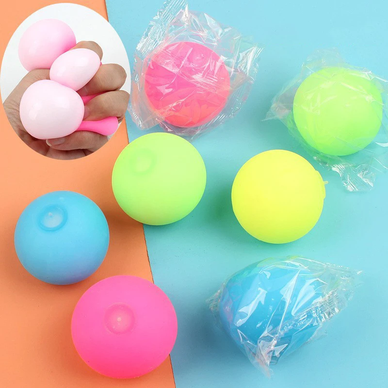 Colorful Vent Ball Press Decompression Toy Relieve Anti Stress Balls Hand Squeeze Fidget rainbow ball Kid Adult Relax Toy