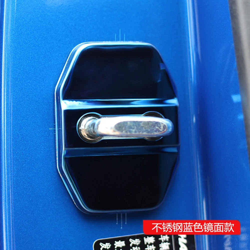 4pcs/set For Haval F7 F7X 2019 2020 Door Lock Protective Cover Interior Protection Trim Sticker Anti-Rust Car Accessories