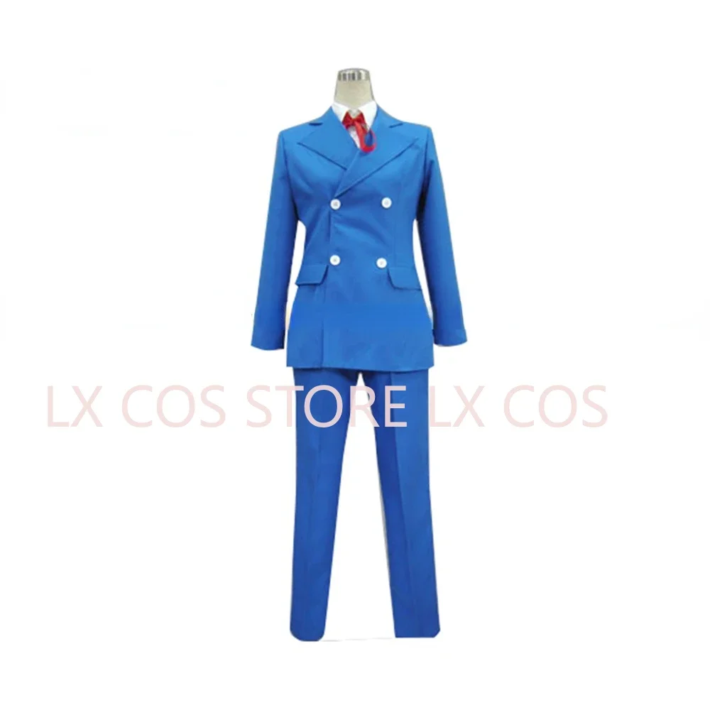 Kisstyle Fashion Ace Attorney Kristoph Gavin Blue Uniform COS Clothing Cosplay Costume,Customized Accepted