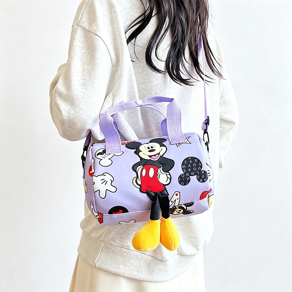 Damen-Handtasche aus Canvas mit großem Fassungsvermögen, modische Umhängetasche mit Cartoon-Design, Einkaufstasche – Detail 20