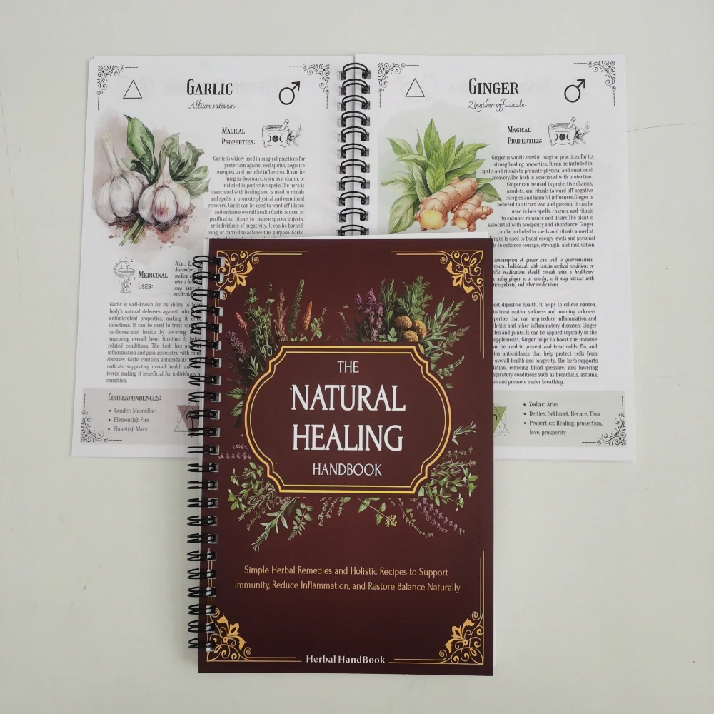 

Руководство по естественному оздоровлению: Травяная книга в спиральном переплете с пошаговыми рецептами для улучшения здоровья сердца, нормализации артериального давления и повышения концентрации внимания